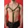 Harness "M-Design", exclusive, leather, black/yellow. Slingking™