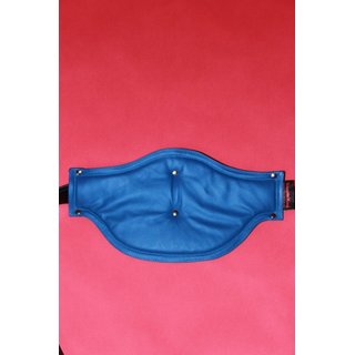 Comfort travel sling, leather, black/blue