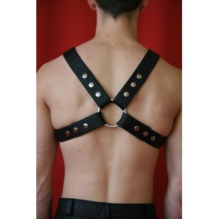 Harness iron cross, leather, black. Slingking&trade;
