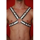Harness Exclusive, leather, black/white