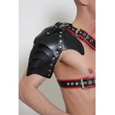 Shoulder armor Gladiator, leather, black. Slingking&trade;