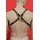 Harness "V-Style", leather, black/yellow. Slingking™
