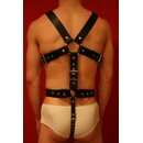 Harness "Master", two in one, leather, black. Slingking™