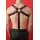 Harness "M-Design", Exklusiv, Leder, schwarz/rot. Slingking™