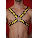 Harness Exklusiv, Leder, schwarz/gelb. Slingking&trade;