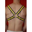 Harness "Exclusive", leather, black/yellow....