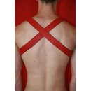 Cross harness, "Powercross", exclusive, leather, red. Slingking™