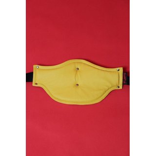 Comfort travel sling, leather, black/yellow