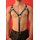 Harness "M-Design", exclusive, leather, black/white. Slingking™