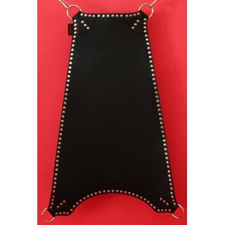 Sling mat turn over, trapeze. Leather, black/red. Slingking&trade;