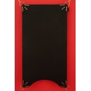 XXL Sling mat, rectangle with arch, leather, black....