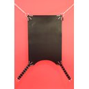 Sling mat, rectangle with arch, leather, black....