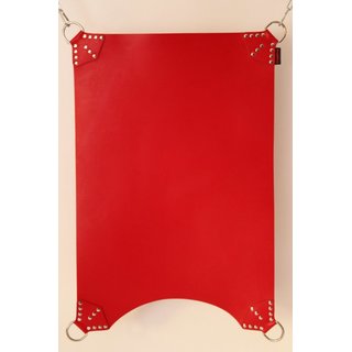 Sling mat, rectangle, leather, red. Slingking&trade;
