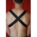 Cross harness, "Powercross", exclusive, leather, black. Slingking™