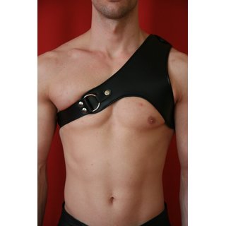 Shoulder harness, leather, black. Slingking&trade;