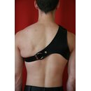 Shoulder harness, leather, black. Slingking™
