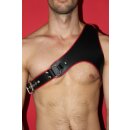 Shoulder Harness, lather, black/red. Slingking™