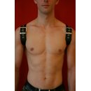 Shoulder harness "Exclusive", blackHarness "Holster", leather, black S-M