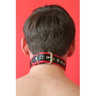 Mouth gag, black/red