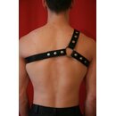 Chest harness "3 stripes", Exclusive, leather,...