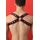 Shoulder Harness "Cross", leather, black/red. Slingking™