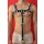 Chest harness "Bulldog II" with penis strap, leather, black/white S-M