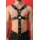 Harness "Y-Front", with penis strap, leather, black. Slingking™