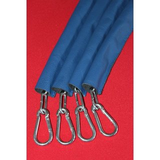 Chain covers, leather, blue. Slingking&trade;