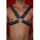 Harness Exklusiv, Leder, schwarz/blau. Slingking&trade;