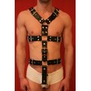 Harness "Y-Front", two in one, leather, black....