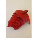 Shoulder armor "Gladiator", leather, red. Slingking™