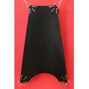 Sling mat, trapeze with round arch, black, leather....