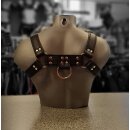 Chest harness "Bulldog", leather S-M