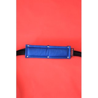 Travel sling Classic, leather, black/blue