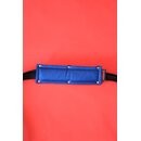 Travel sling "Classic", leather, black/blue
