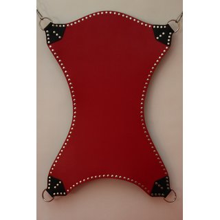 Sling mat turn over, ergonomic. Leather, black/red. Slingking&trade;