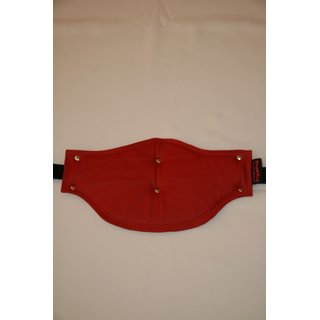Comfort travel sling, leather, black/red