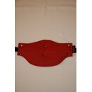 "Comfort" travel sling, leather, black/red