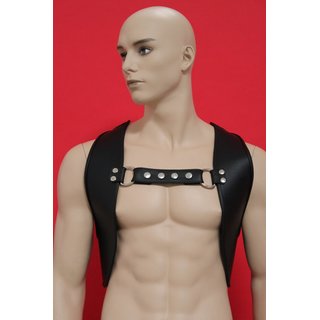 Harness Vest, leather, black