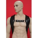 Harness Vest, leather, black. Slingking&trade;