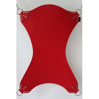 Sling mat, Ergonomic, with arch, leather, red. Slingking&trade;